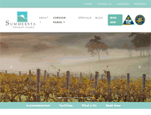 Tablet Screenshot of margaretrivertouristpark.com.au